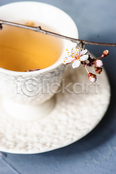 사람없음 JPG 근접촬영 포토 해외이미지 나뭇가지 벚꽃 차(음료) 찻잔 컵 해외202007