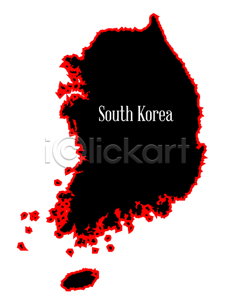 사람없음 JPG 실루엣 일러스트 포토 해외이미지 검은색 고립 그래픽 그림 남쪽 윤곽 지도 한국 해외202007 흰색
