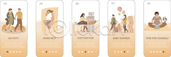 휴식 아기 EPS 일러스트 템플릿 해외이미지 5 UI 그래픽 단계 디자인 디지털 땅 레이아웃 만화 명령 모바일 목업 발표 배너 부모 사용자 샤워실 스마트폰 스크린 어플리케이션 엄마 웹 의사 인터페이스 인포그래픽 일러캐릭터 임신 캐릭터 컨셉 팁 페이지 플랫 해외202007 해외일러스트 핸드폰