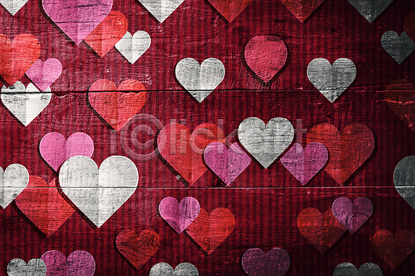 사랑 사람없음 JPG 포토 해외이미지 무료이미지 발렌타인데이 분홍색 빨간배경 패턴 하트 해외202007 해외202105