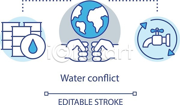 물부족 사람없음 EPS 아이콘 해외이미지 글로벌 물 자원 해외202008
