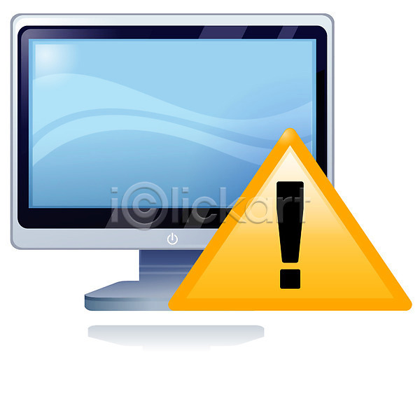 사람없음 EPS 아이콘 웹아이콘 경고 모니터 주의표 컴퓨터 표시