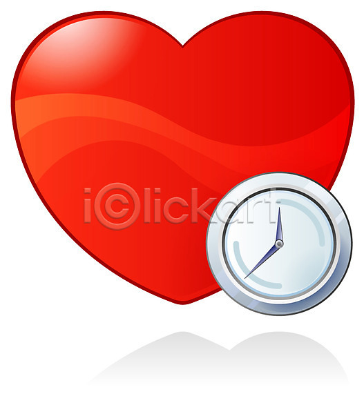 사랑 사람없음 EPS 생활용품아이콘 아이콘 웹아이콘 생활용품 시계 장식 하트