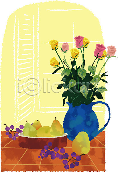 사람없음 EPS 일러스트 공연 과일 꽃 꽃꽂이 꽃병 모과 문화 문화예술 백그라운드 식물 실내 예술 오브젝트 장미 쟁반 정물화 주방 창문 포도 포스터