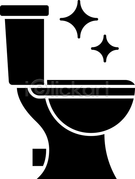 사람없음 EPS 아이콘 일러스트 해외이미지 검은색 변기 빛 위생 청소 해외202008 화장실