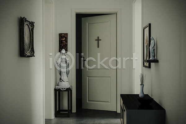 신비 사람없음 3D JPG 일러스트 포토 해외이미지 문 방 시작 신앙심 십자가 오브젝트 조각상 주택 출입구 컨셉 해외202008 흰색