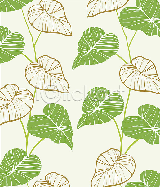 사람없음 EPS 일러스트 나뭇잎 백그라운드 패턴