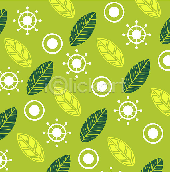 사람없음 EPS 일러스트 나뭇잎 나뭇잎모양 백그라운드 원형 초록색 컬러 패턴