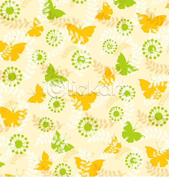 사람없음 EPS 일러스트 나뭇잎 나비 무늬 문양 백그라운드 패턴