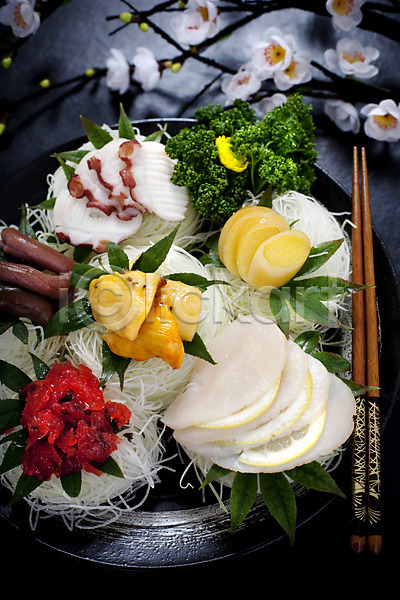 사람없음 JPG 포토 개불 그릇 꽃 단풍 멍게 모듬 문어 벚꽃 실내 아시아 외국문화 요리 음식 일본음식 장식 접시 젓가락 조개 파슬리 해산물 해조류