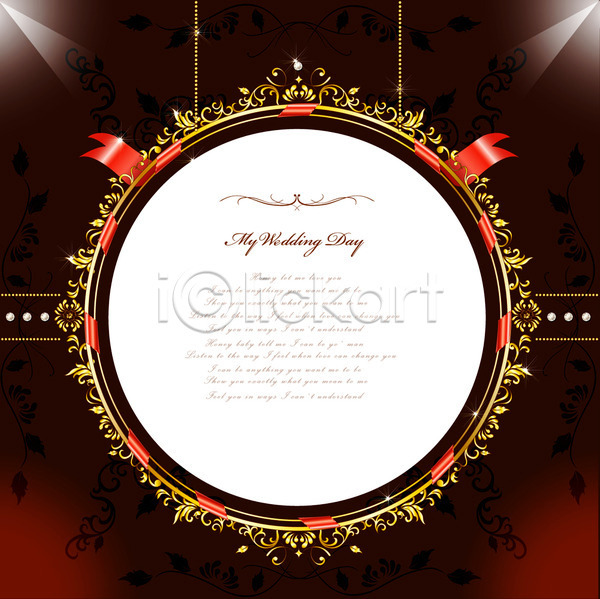 사람없음 EPS 카드템플릿 템플릿 결혼 금장식 꽃 꽃백그라운드 리본 문구용품 백그라운드 장식 조명 청첩장 카드(감사) 큐빅 패턴 프레임