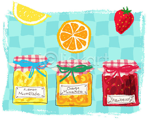 사람없음 EPS 생활아이콘 아이콘 가로 격자 딸기 딸기잼 레몬 레몬마멀레이드 백그라운드 병조림 식재료 오렌지 오렌지마멀레이드 음식 잼 주방 주방용품