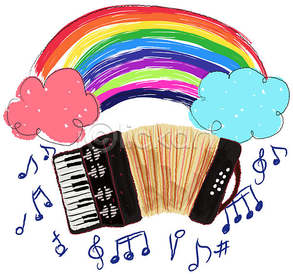 생활아이콘 아이콘 건반 건반악기 구름(자연) 높은음자리표 무지개 아코디언 악기 악기아이콘 음표