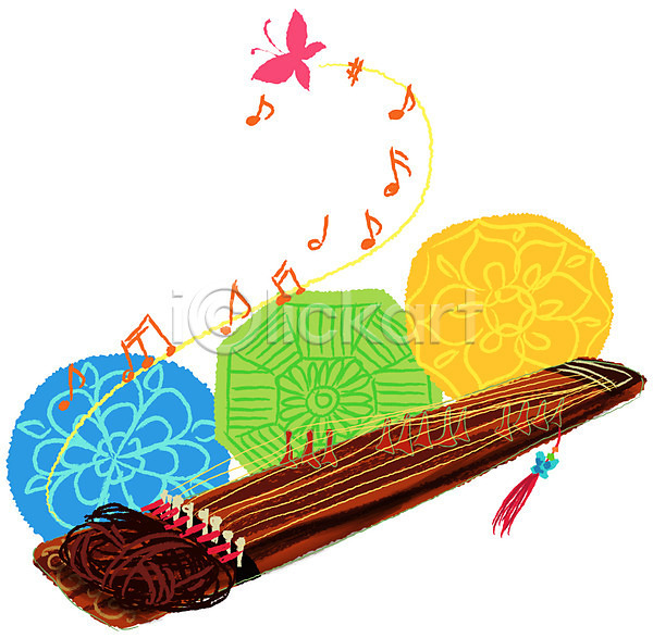 사람없음 EPS 생활아이콘 아이콘 가로 가야금 국악기 나비 백그라운드 악기 악기아이콘 음악 음표 전통무늬 전통문양 현악기
