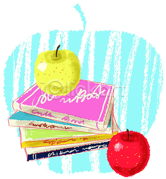 사람없음 EPS 생활아이콘 소품아이콘 아이콘 과일 백그라운드 사과(과일) 생활용품 세로 식물 오브젝트 책