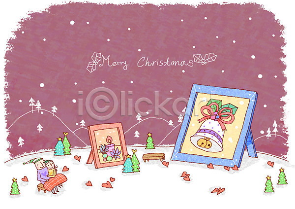 남자 두명 사람 여자 PSD 일러스트 가로 겨울 겨울배경 계절 고깔(모자) 기념일 나무 눈(날씨) 담요 백그라운드 벤치 산 설원 액자 의자 이벤트 자연 장식종 종교 초 커플 크리스마스 크리스마스장식 하트