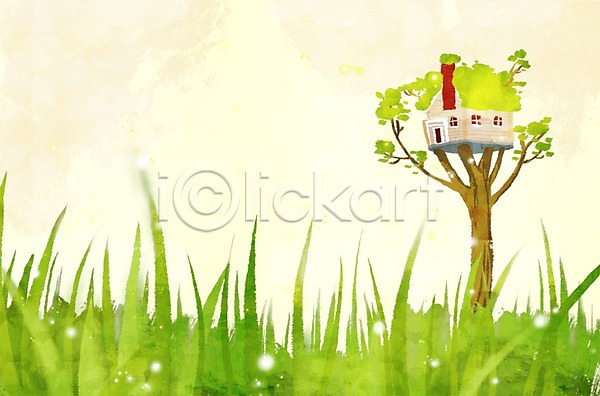 사람없음 PSD 일러스트 건물 계절 공백 나무 나무집 백그라운드 봄 봄배경 봄풍경 사계절 식물 자연 잔디 주택 초원(자연) 풀(식물) 풍경(경치)