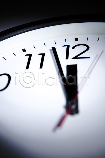 사람없음 JPG 포토 12시 2010년 경인년 분침 새해 생활용품 스튜디오촬영 시계 시침 실내 오브젝트 정각 초침