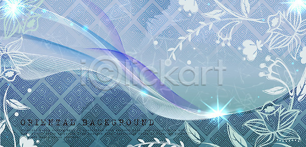 신비 사람없음 EPS 실루엣 일러스트 가로 기하학 꽃 꽃무늬 무늬 문양 백그라운드 빛 식물 아시아 오리엔탈 전통무늬 전통문양 줄기 패턴