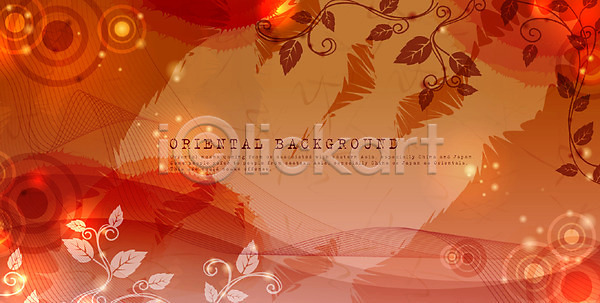 신비 사람없음 EPS 실루엣 일러스트 가로 기하학 나뭇잎 덩굴 무늬 문양 백그라운드 식물 아시아 오리엔탈 원형 줄기 패턴