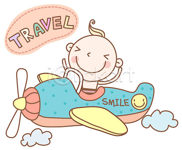 사람 아기 아기만 한명 EPS 아이콘 경비행기 단어 비행기 여행 영어 영어교육 캐릭터