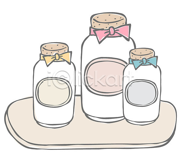 사람없음 EPS 라인아이콘 아이콘 뚜껑 리본 마개 우유 유리병 음료 쟁반 접시