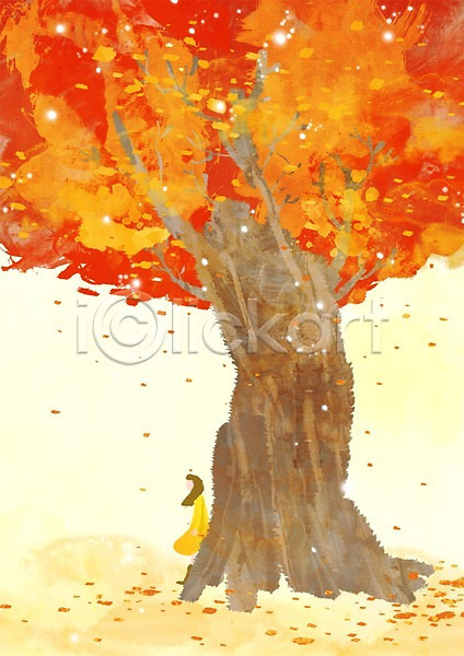 고독 여유 휴식 사람 여자 여자만 여자한명만 한명 PSD 일러스트 가을(계절) 가을배경 계절 나무 낙엽 단풍 단풍나무 백그라운드 사계절 야외 자연 주간 풍경(경치)