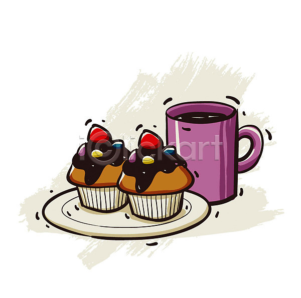 사람없음 EPS 아이콘 엔틱아이콘 그릇 디저트 머그컵 머핀 빵 음료 접시 제빵 커피 케이크