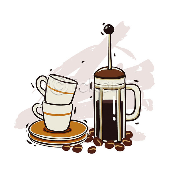 사람없음 EPS 아이콘 엔틱아이콘 가전제품 그라인더 오브젝트 원두 잔 전자제품 주방용품 찻잔 커피 커피메이커 커피잔 컵