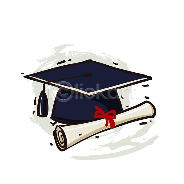 사람없음 EPS 아이콘 엔틱아이콘 교육 두루마리 모자(잡화) 오브젝트 잡화 졸업 졸업식 졸업장 학사모
