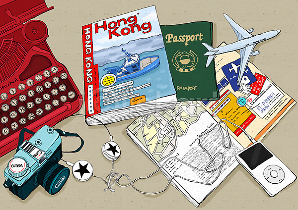 사람없음 PSD 일러스트 MP3 모형 백그라운드 비행기 여권 여행 여행용품 음향기기 이어폰 잡지 전자제품 책 카메라 타자기 해외여행 헤드셋 헤드폰 홍콩여행 휴가