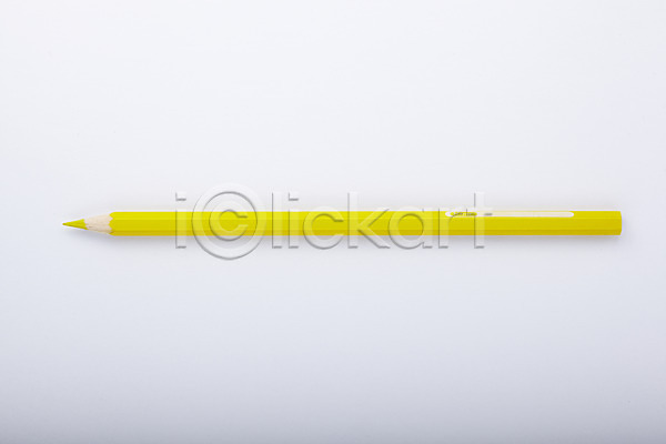 사람없음 JPG 포토 1 노란색 누끼 문구용품 백그라운드 사무용품 색연필 색연필백그라운드 스튜디오촬영 실내 연필 오브젝트 컬러 필기구 학용품 한개
