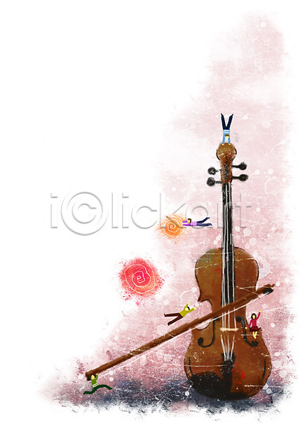 상상 사람 여러명 PSD 일러스트 문화 문화예술 바이올린 백그라운드 악기 예술 음악 축제 판타지 페인터 현악기 활