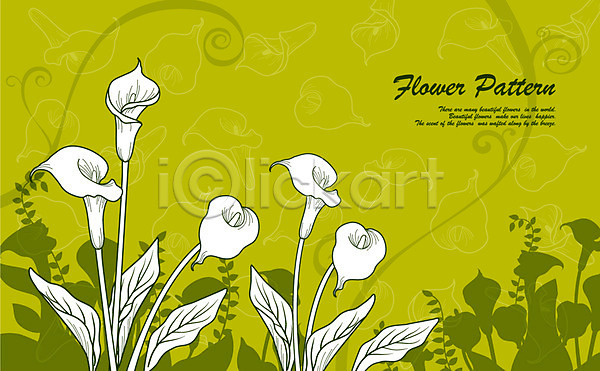 사람없음 EPS 실루엣 일러스트 계절 꽃 꽃무늬 꽃백그라운드 꽃잎 무늬 백그라운드 봄 봄배경 사계절 식물 자연 초록색 카라 컬러 패턴 플라워패턴