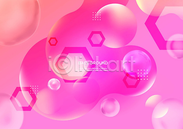 사람없음 PSD 편집이미지 물방울 물방울무늬 백그라운드 분홍색 원형 육각형 패턴