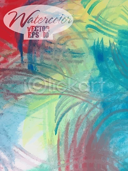 사람없음 EPS 일러스트 해외이미지 그림 미술 백그라운드 수채화(물감) 추상 해외202009