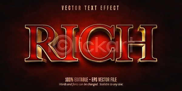 고급 우아함 EPS 일러스트 해외이미지 광 금속 다이아몬드 단어 레터링 빛 빨간색 수확 스타일 알파벳 일러캐릭터 장식 추상 캐릭터 코믹 타이포그라피 타입 텍스트 편지 편집 표제 해외202009 해외일러스트 황금 효과