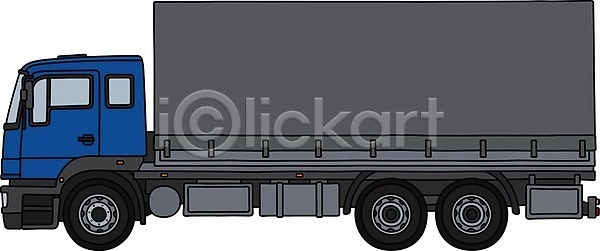 EPS 일러스트 해외이미지 교통시설 덮개 도로 땅 만화 모터 무거움 산업 자동차 짐차 철강 캔버스 파란색 해외202009 해외일러스트 회색