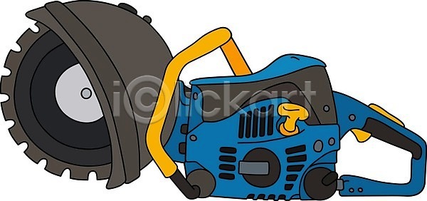 구출 EPS 일러스트 해외이미지 검은색 그라인더 노란색 만화 모터 엔진 원형 자르기 정비공 커터 파란색 해외202009 해외일러스트