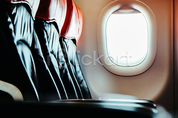 사람없음 JPG 포토 해외이미지 교통수단 비행기 비행기내부 의자 창문 해외202009