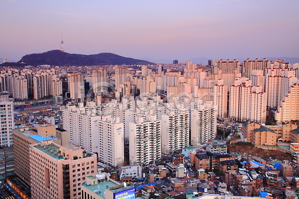 사람없음 JPG 건물 노을 도시 도시풍경 백그라운드 빌딩 산 아파트 야외 일몰 주택 풍경(경치) 한국