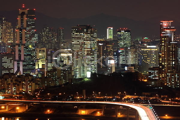 사람없음 JPG 건물 다리(건축물) 도로 도시 도시풍경 무역센터 백그라운드 빌딩 빛 야경 야외 조명 풍경(경치) 한국