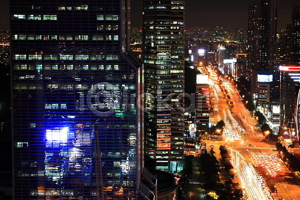 사람없음 JPG 건물 도로 도시 도시풍경 무역센터 백그라운드 빛 야경 야외 조명 풍경(경치) 한국