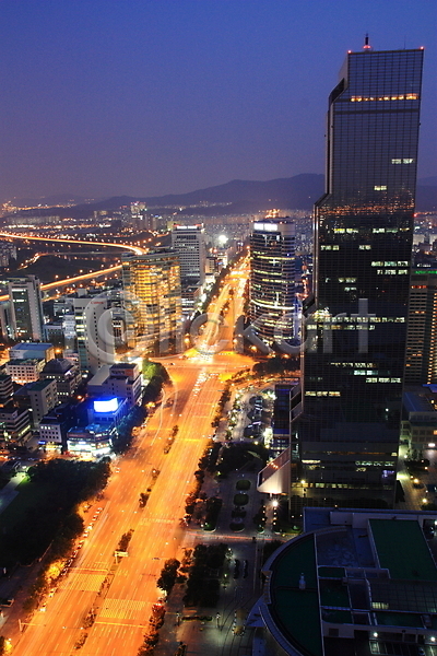 사람없음 JPG 건물 도로 도시 도시풍경 무역센터 백그라운드 빌딩 빛 야경 야외 조명 풍경(경치) 한국