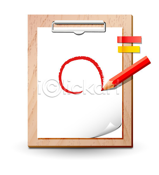 사람없음 EPS 비즈니스아이콘 아이콘 입체아이콘 그림 백지 비즈니스 빨간펜 사무용품 색연필 오브젝트 종이 파일 프레임 필기구