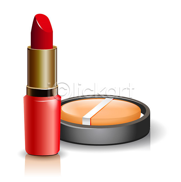 사람없음 EPS 아이콘 입체아이콘 립스틱 뷰티 쇼핑 오브젝트 파우더 화장 화장품