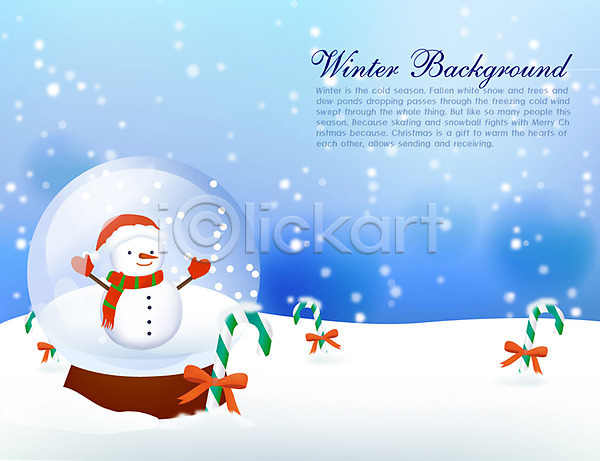 사람없음 EPS 일러스트 겨울 겨울배경 계절 눈(날씨) 눈사람 백그라운드 설원 스노글로브 자연 장식 지팡이 지팡이사탕 크리스마스 풍경(경치)