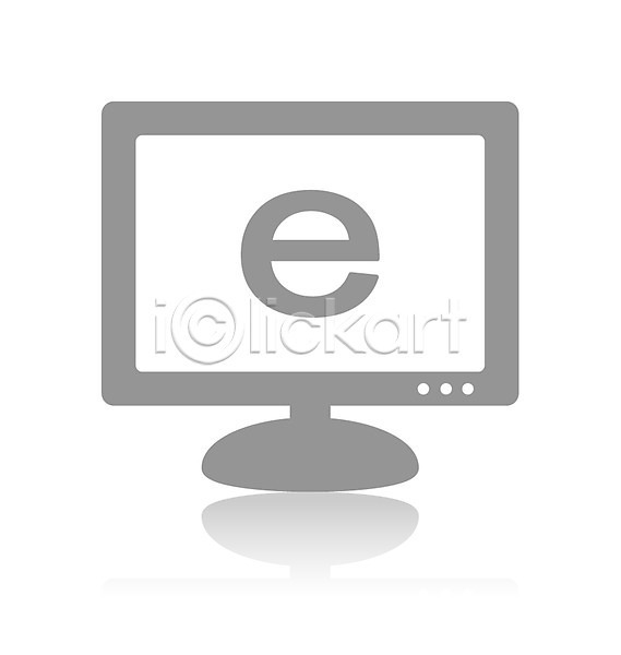 사람없음 EPS 아이콘 픽토그램아이콘 모니터 심플 인터넷 컴퓨터 픽토그램