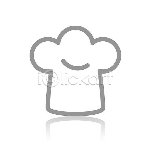 사람없음 EPS 아이콘 픽토그램아이콘 모자(잡화) 심플 요리사모자 픽토그램