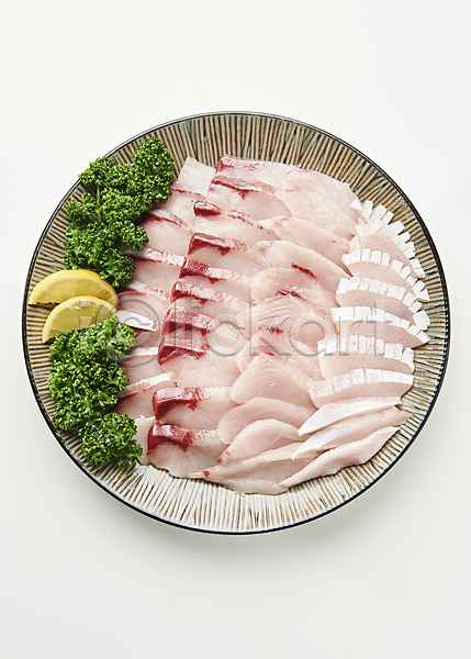신선 사람없음 JPG 포토 하이앵글 누끼 모듬회 방어(생선) 스튜디오촬영 실내 어류 음식 제철음식 회 흰배경